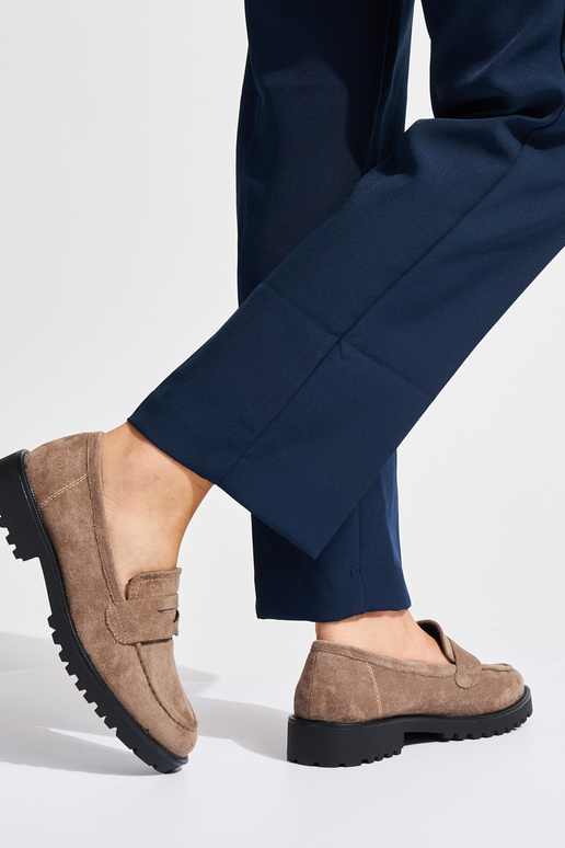 Wildledermokassins für Damen