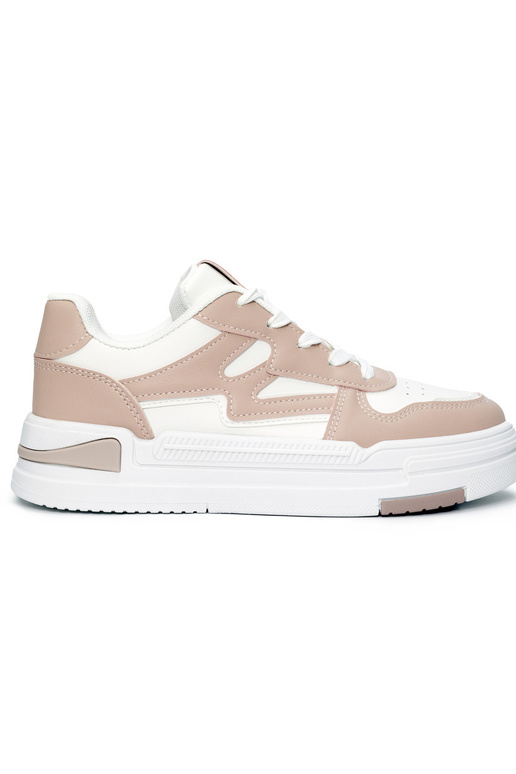 Rosa Sneakers-Modellschuhe mit Plateau Rosa Sneakers-Modellschuhe mit Plateau