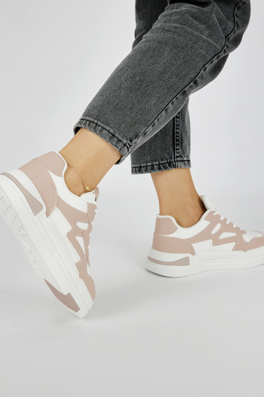 Rosa Sneakers-Modellschuhe mit Plateau Rosa Sneakers-Modellschuhe mit Plateau