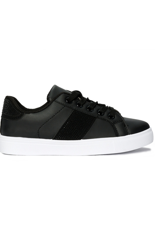 Schwarze Sneakers, Modellschuhe mit... Schwarze Sneakers, Modellschuhe mit...