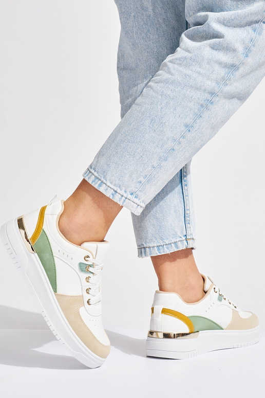 Mehrfarbige Damen-Sportschuhe mit... Mehrfarbige Damen-Sportschuhe mit...