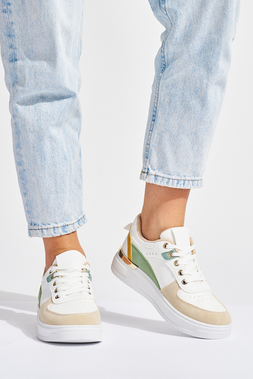 Mehrfarbige Damen-Sportschuhe mit... Mehrfarbige Damen-Sportschuhe mit...