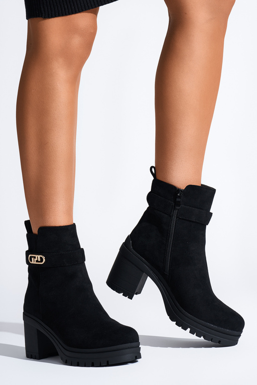 schwarze Damenschuhe mit Absatz