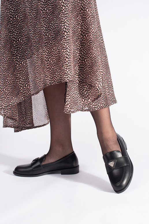 schwarze elegante Damenmokassins schwarze elegante Damenmokassins