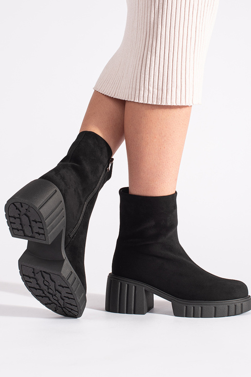 schwarze Plateauschuhe für Damen