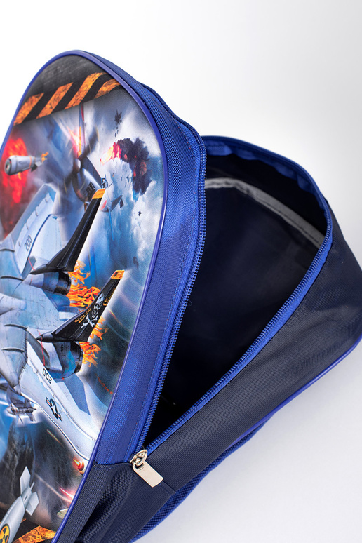 Blauer Rucksack für Jungen ze... Blauer Rucksack für Jungen ze...