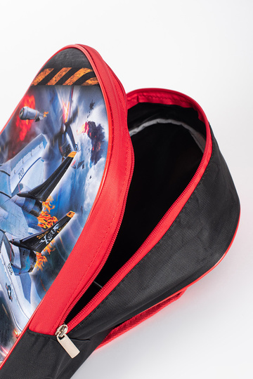 Schwarz-roter Rucksack für... 2