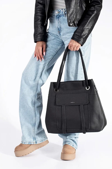 schwarze Handtasche Shopper 2