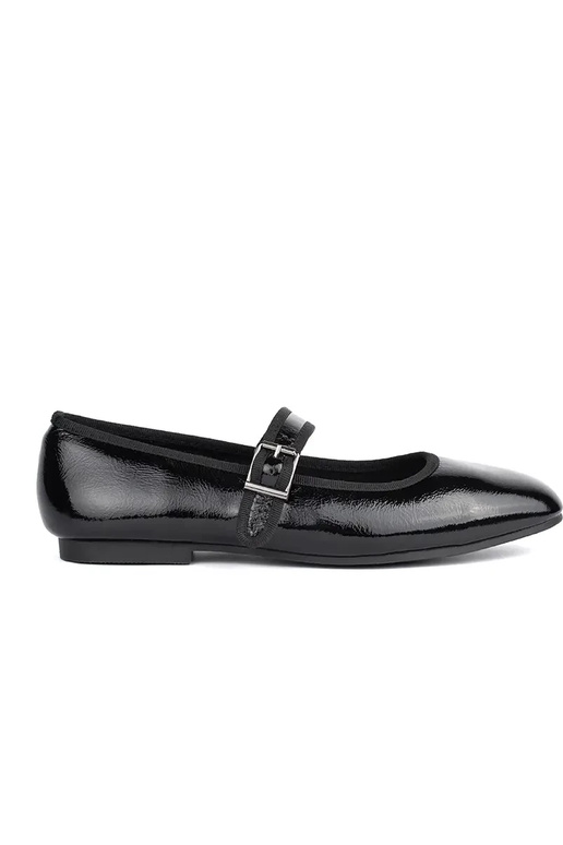 schZuarze Farbe lackiert Ballerinas schZuarze Farbe lackiert Ballerinas