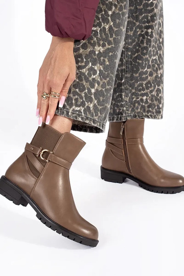 braune hohe Damenschuhe 2