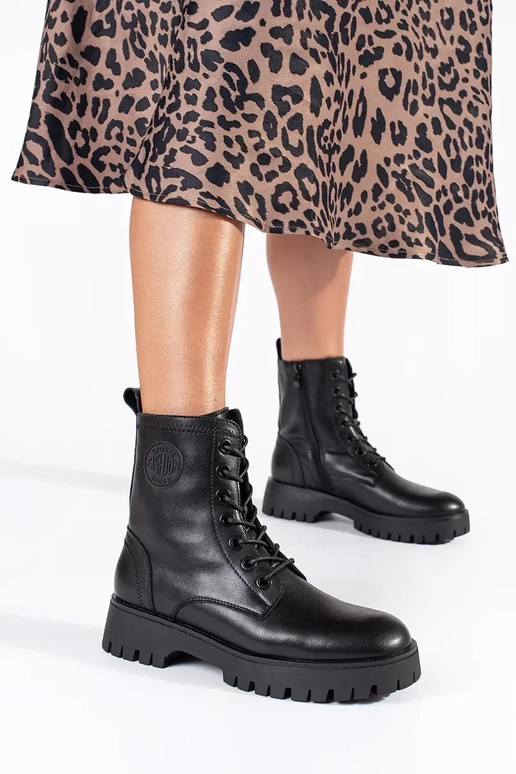 Schwarze Damen-Plateauschuhe zum...