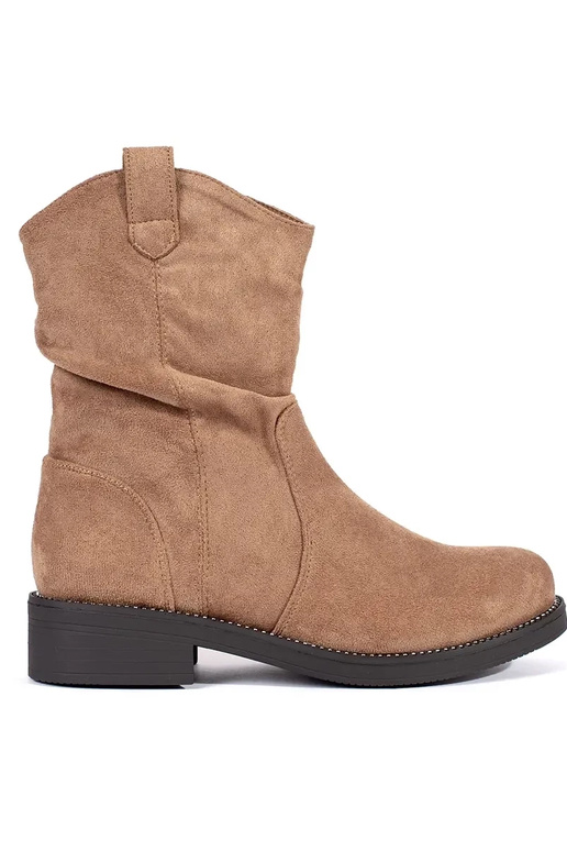 Cowboystiefel für Frauen aus beigem...