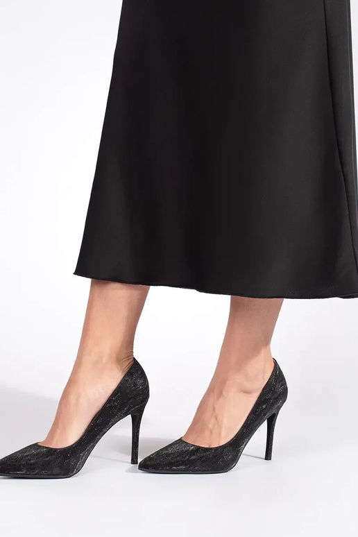 schZuarze Farbe funkeln High Heels...