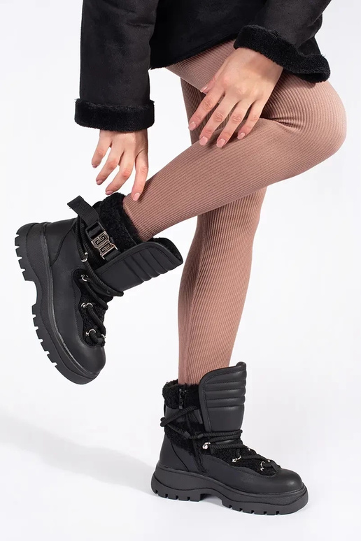 schZuarze Farbe Schneestiefel für...