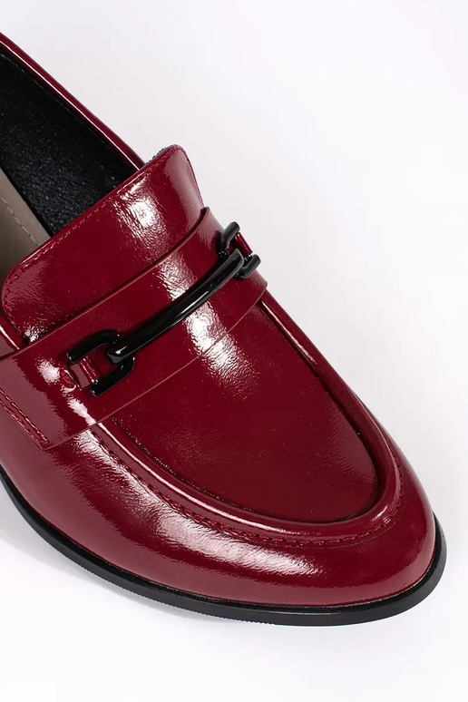 Burgund Halbschuhe Mokassins für...