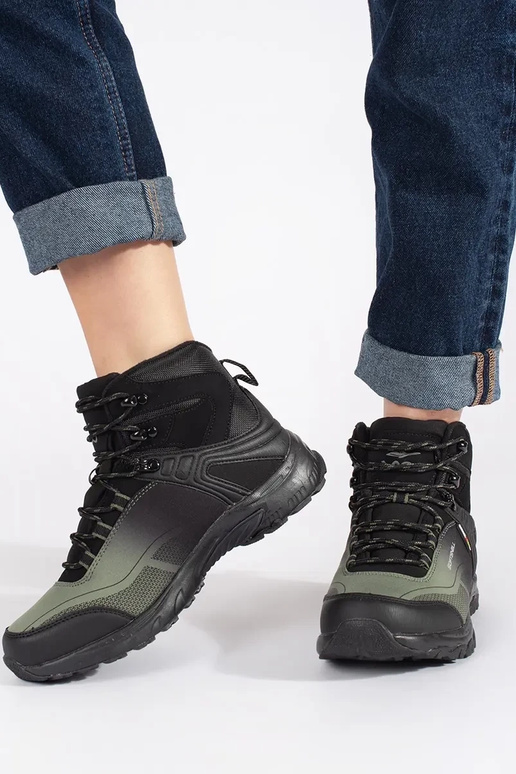 SchZuarz und-grüne Farbe Trekkingschuhe SchZuarz und-grüne Farbe Trekkingschuhe