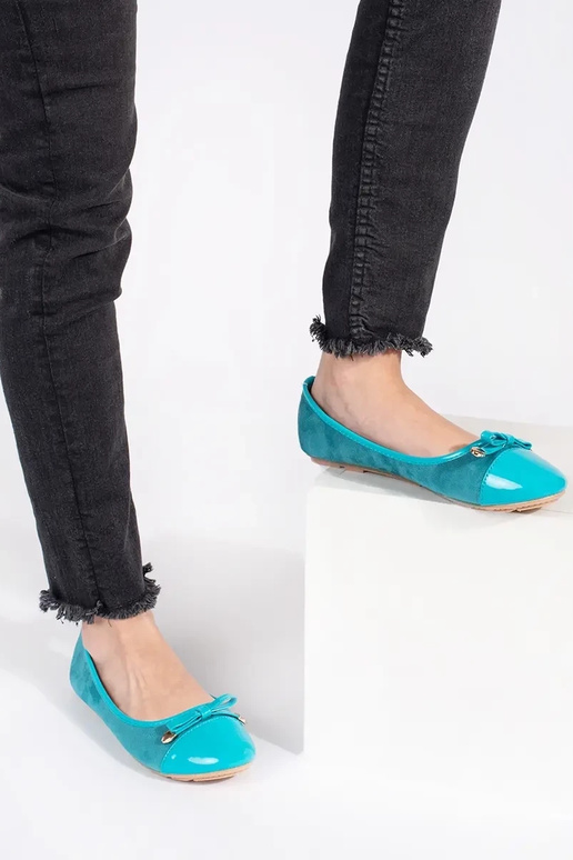 blaue Farbe INohnung Ballerinas z... blaue Farbe INohnung Ballerinas z...