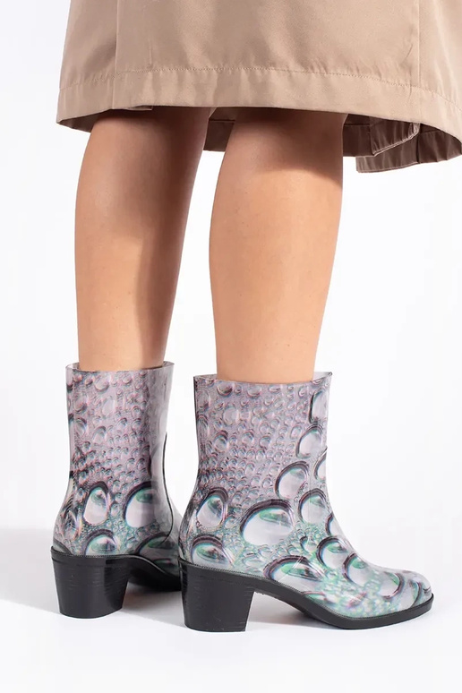 Gummistiefel Zu krople auf High Heels