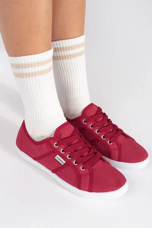 Rote Damen-Flachschuhe