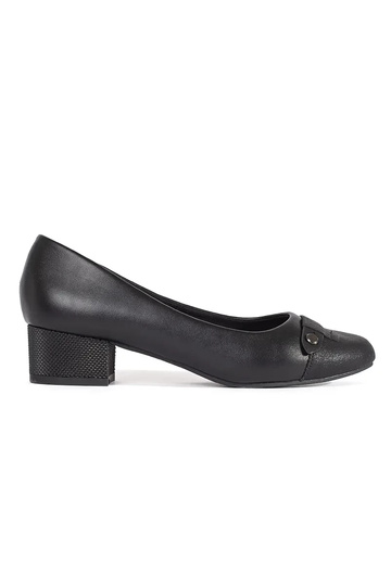 Schwarze Damen-Pumps mit...