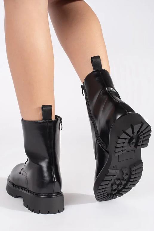 schZuarze Farbe Schuhe hohe...