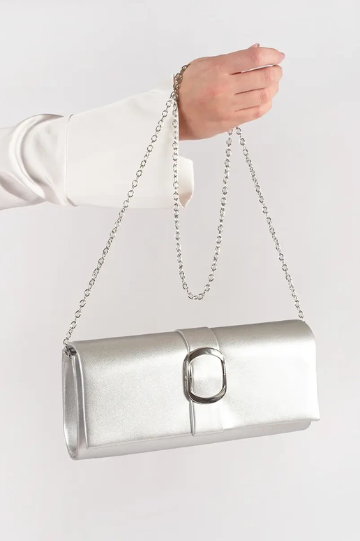 Silberne kleine, elegante Handtasche...