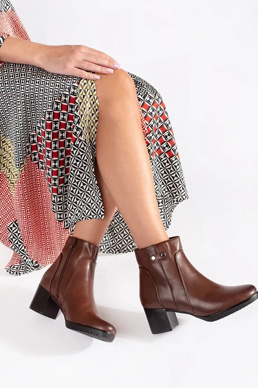 Braune Stiefel mit Absatz von Sergio...