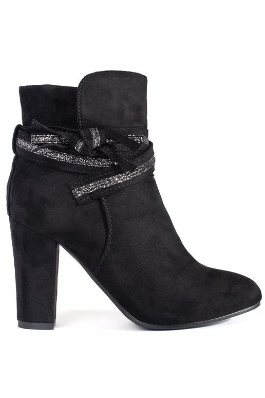Schwarze Wildleder-Damen-Schuhe mit... Schwarze Wildleder-Damen-Schuhe mit...
