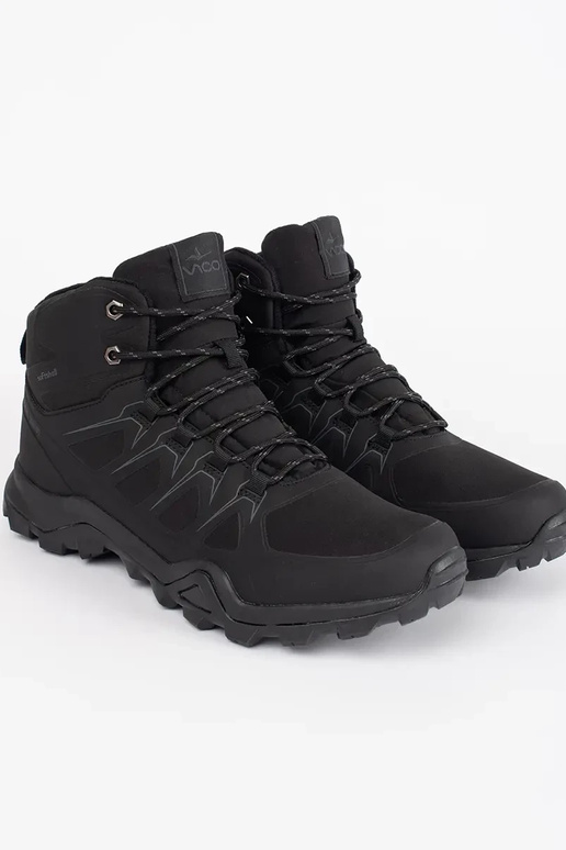 Schwarze hohe Herren Wanderschuhe Schwarze hohe Herren Wanderschuhe