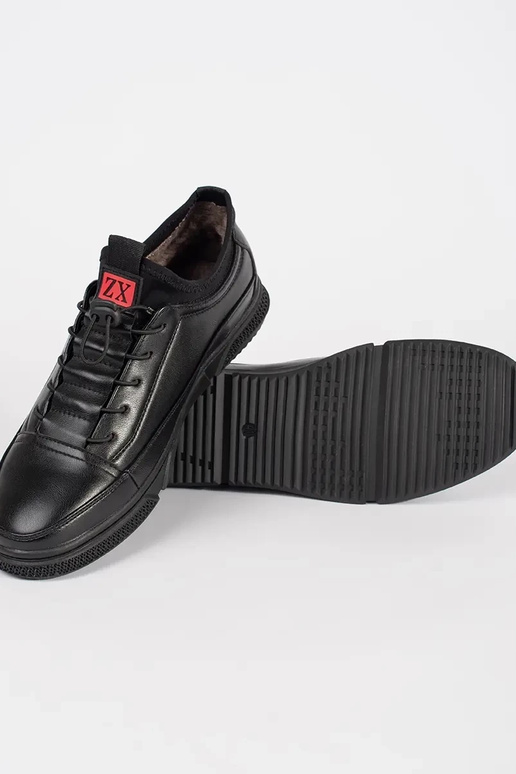 Schwarze Herren warme Sportschuhe