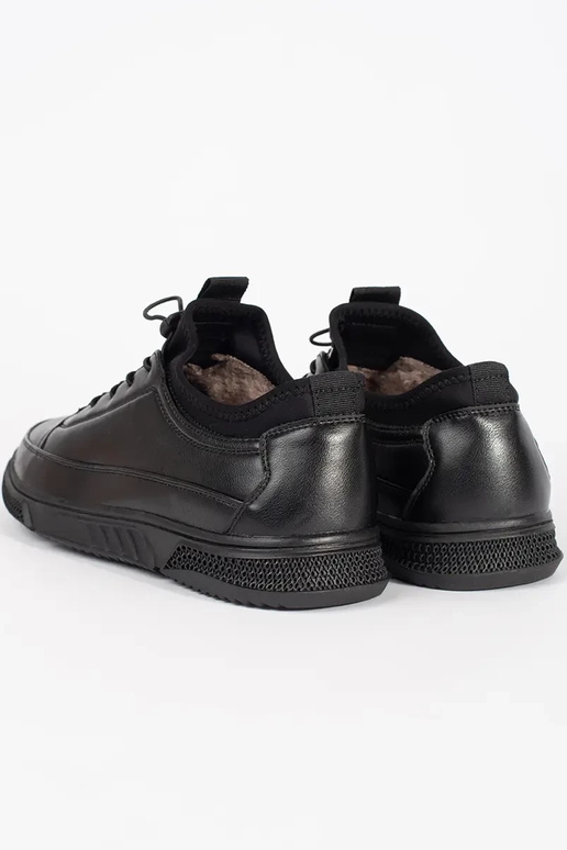 Schwarze Herren warme Sportschuhe