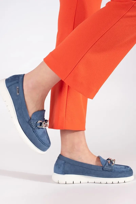 Mokassins aus Wildleder mit Plattform...