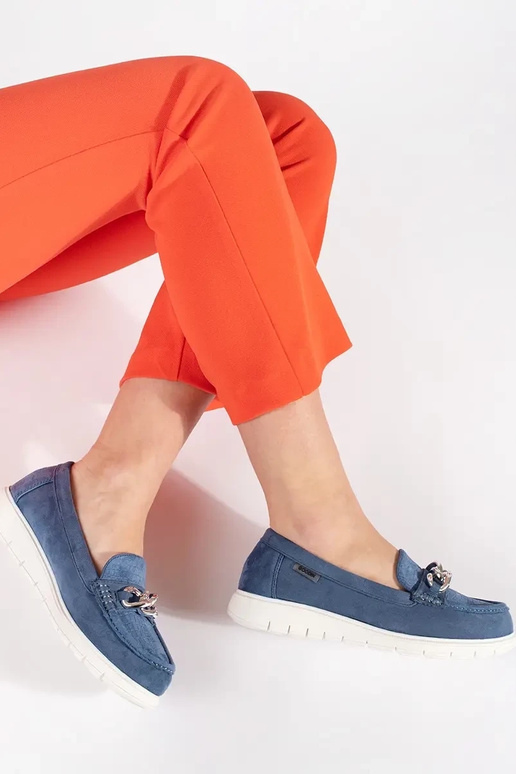 Mokassins aus Wildleder mit Plattform...