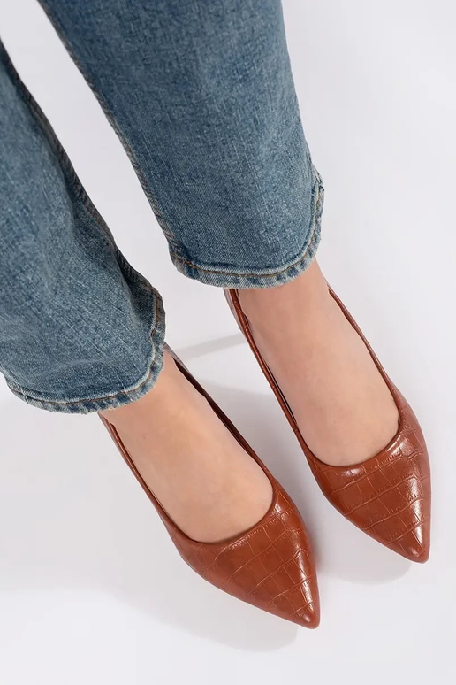 Braune High Heels auf Absatz Braune High Heels auf Absatz