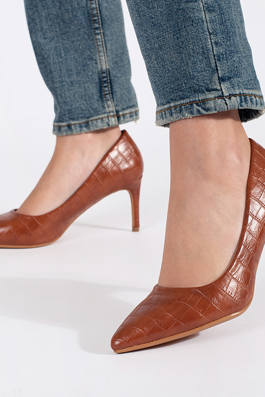 Braune High Heels auf Absatz Braune High Heels auf Absatz