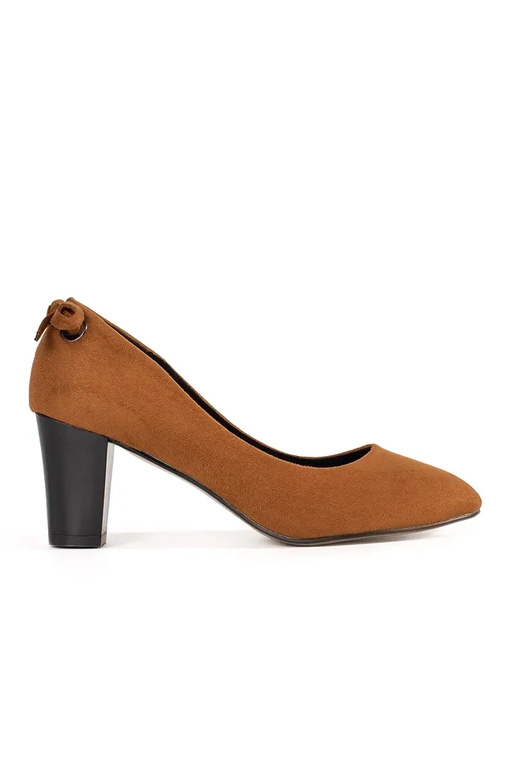 Rote Wildleder Pumps mit Blockabsatz Rote Wildleder Pumps mit Blockabsatz