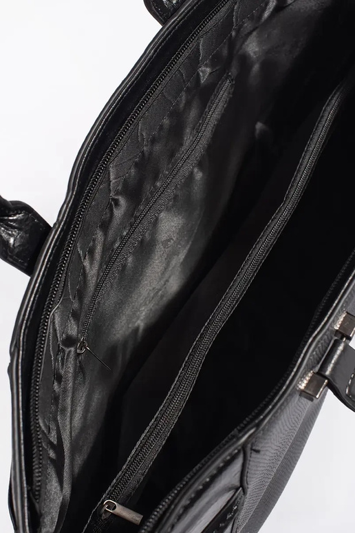 Schwarze große Handtasche mit...