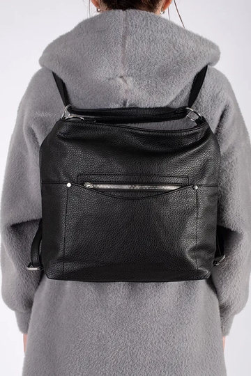 Schwarze Handtasche-Rucksack 2