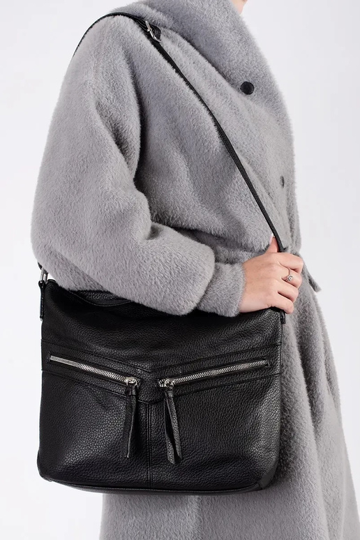 Schwarze Damenhandtasche mit...