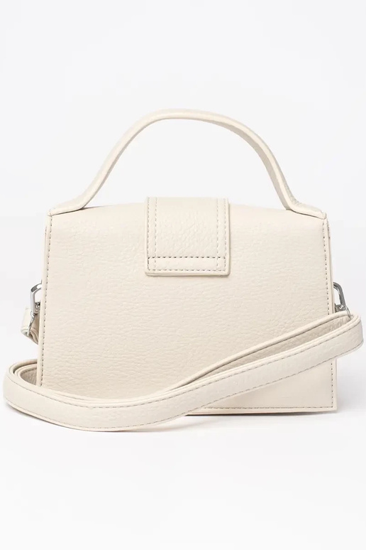 Beige kleine Tasche mit Griff