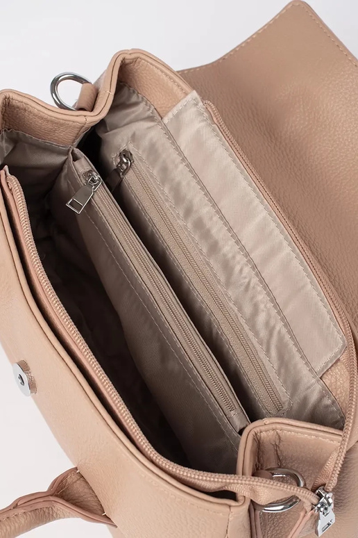 Helle Sandfarben Damenhandtasche mit...