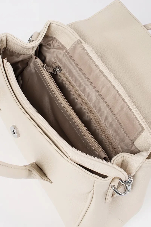 Weiße Damenhandtasche mit Riemen