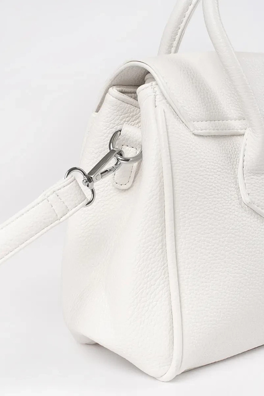 Graue Damenhandtasche mit Riemen