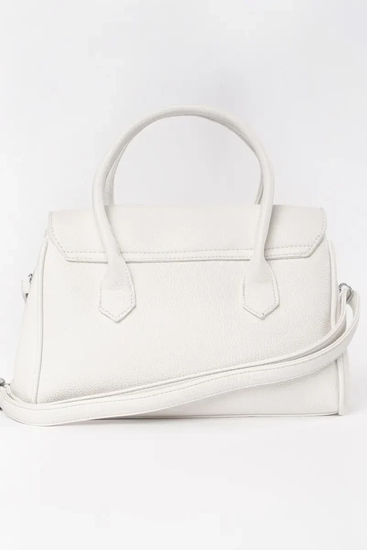 Graue Damenhandtasche mit Riemen