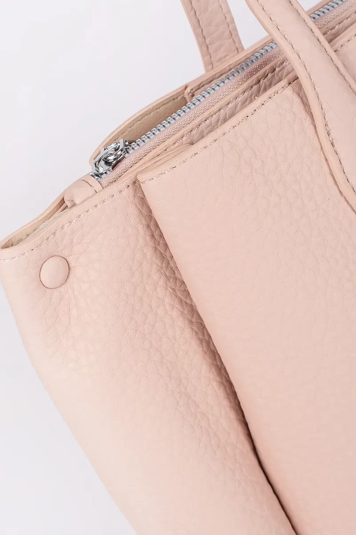 rosa Shopper aus Kunstleder