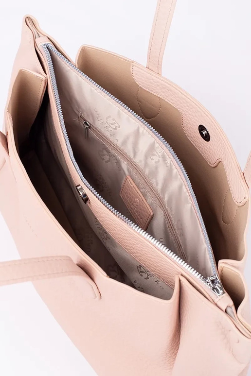 rosa Shopper aus Kunstleder