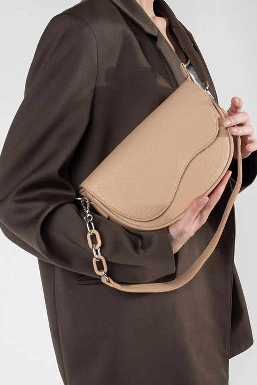 Elfenbeinfarbene Handtasche im... Elfenbeinfarbene Handtasche im...