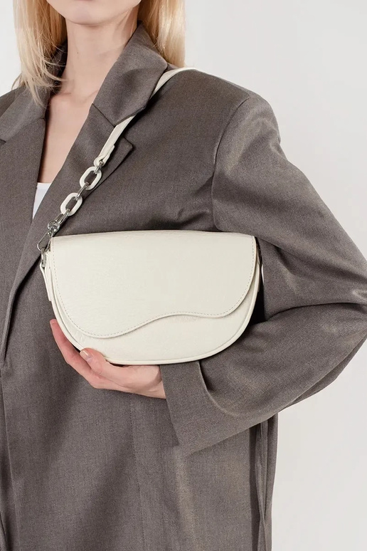 Weiße Handtasche im Nerka-Stil