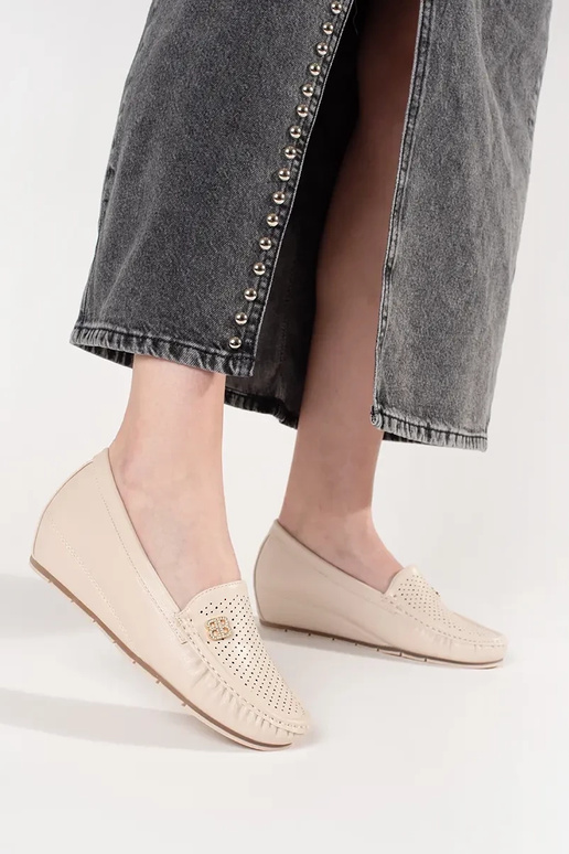 Sandfarbene Damen Ankle Boots mit... Sandfarbene Damen Ankle Boots mit...