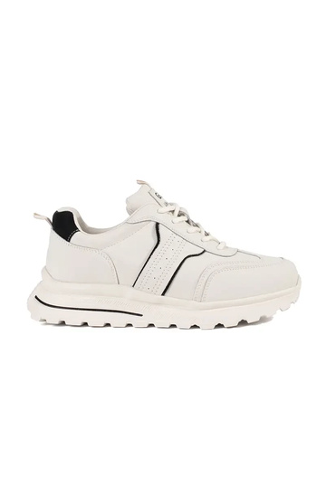 Sportliche Schuhe aus Leder...